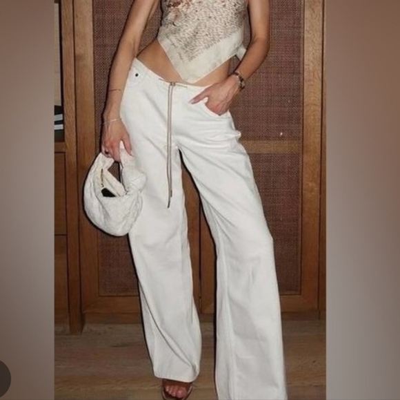 Still Here Cool Jeans Milk 29 White Cream Tie - Picture 2 of 5